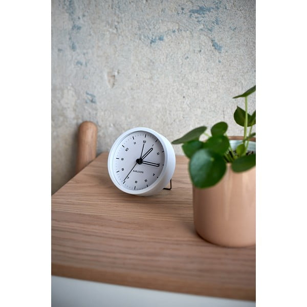 Balts modinātājs Karlsson Tinge, ø 9 cm-image-1