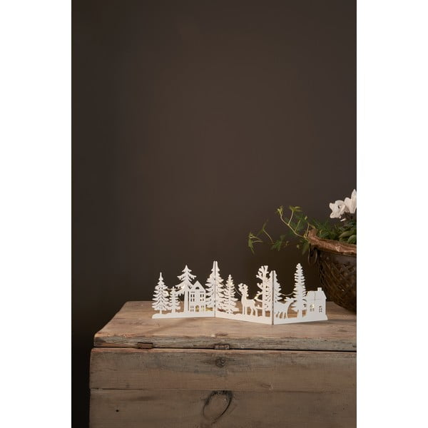 Balts gaismas dekors ar Ziemassvētku motīvu Fauna – Star Trading-image-3