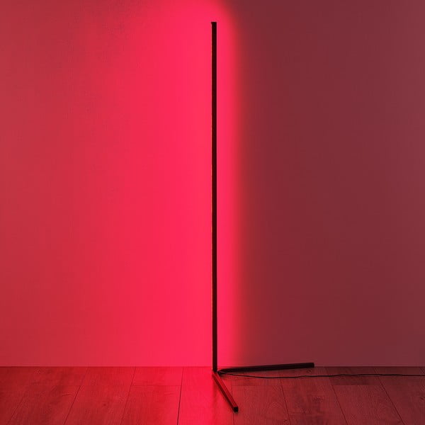 Melna LED stāvlampa (augstums 141 cm) Level – Reality-image-2