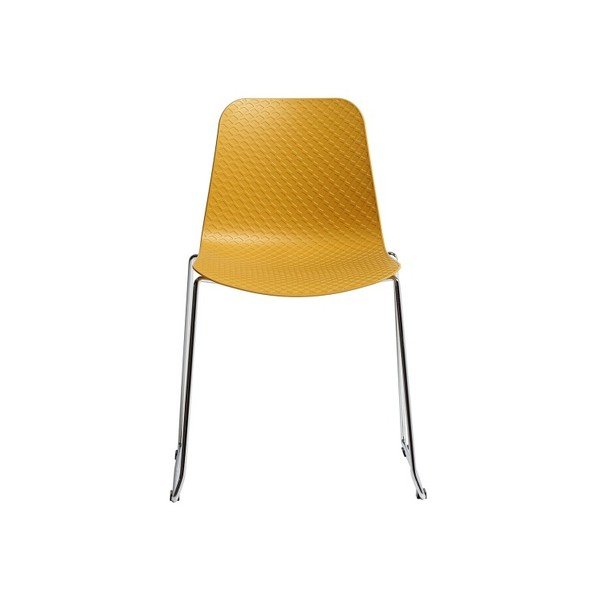 4 dzeltenu ēdamistabas krēslu komplekts Marckeric Kloe-image-4