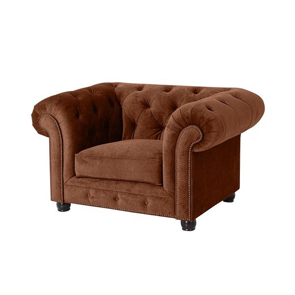 Brūns krēsls Max Winzer Orleans Velvet-image-1