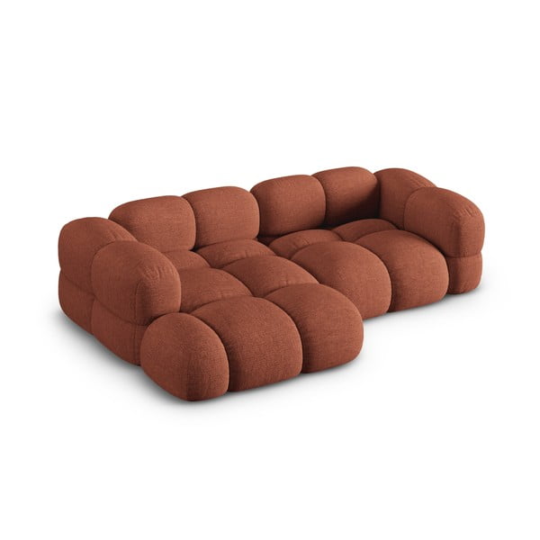 Ķieģeļu sarkans stūra dīvāns (ar kreiso stūri/ar zvilni) Loretto – Cosmopolitan Design-image-2