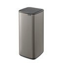 Pelēka ar pieskārienu atverama tērauda atkritumu tvertne 30 l Bo Touch – Brabantia