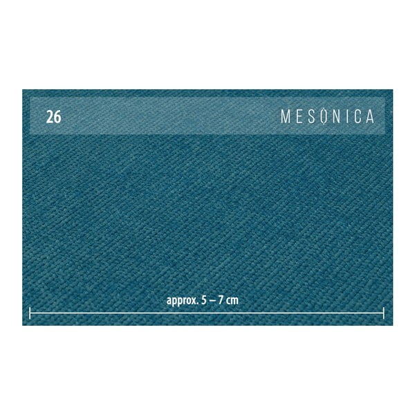 Zils stūra dīvāns ar metāla kājām MESONICA Puzo, kreisais stūris-image-4