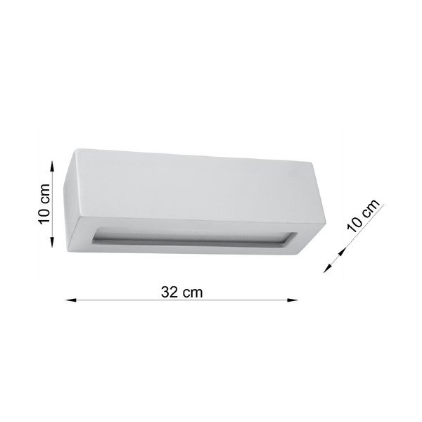 Pelēka keramikas sienas lampa Sollux Vega-image-2