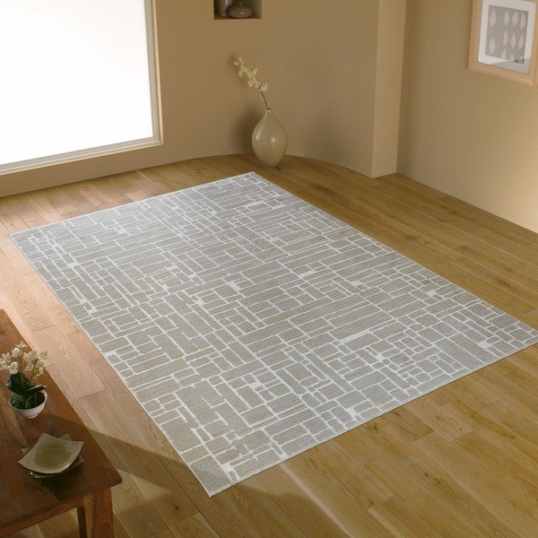 Pelēks/bēšs paklājs 200x290 cm Jaipur – Webtappeti-image-1