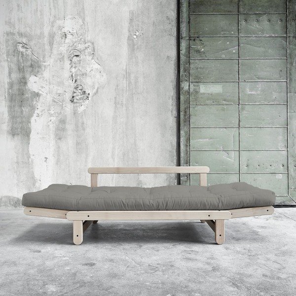 Dīvāns gulta Karup Beat Beech/Granite Grey-image-2