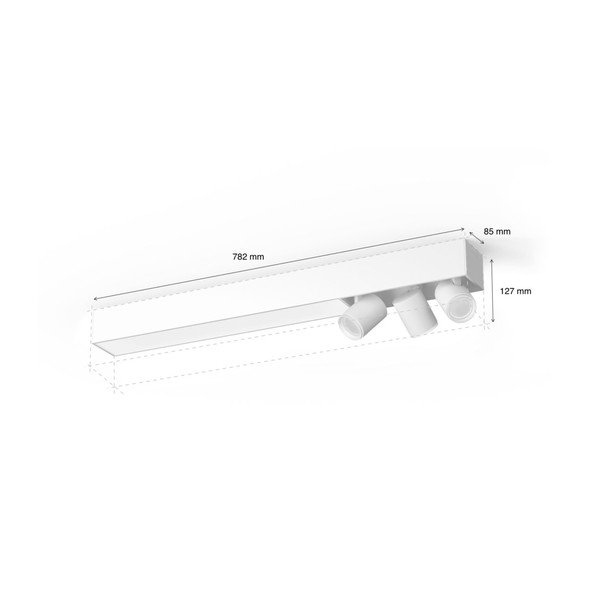 Viedā prožektora tipa lampa ar GU10 spuldžu ietveri Centris – Philips Hue-image-4