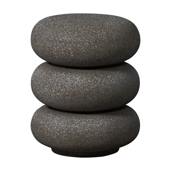 Apaļš dārza galdiņš ar akmens imitāciju ø 40 cm Laurel – WOOOD