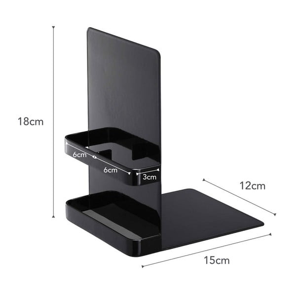 Melns grāmatu turētājs YAMAZAKI Tower-image-3