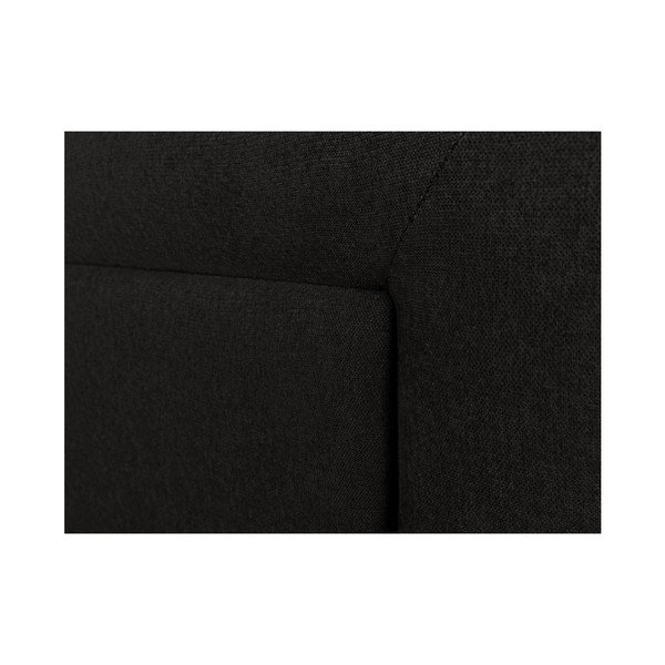 Melns gultas galvgalis Mazzini Sofas Ancona, 200 x 120 cm-image-2