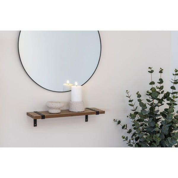 Dabīga toņa sienas plaukts ar oškoka imitāciju 50 cm Luxor – House Nordic-image-1