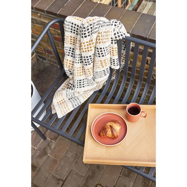 Melns metāla dārza sols Villa – Hübsch-image-3