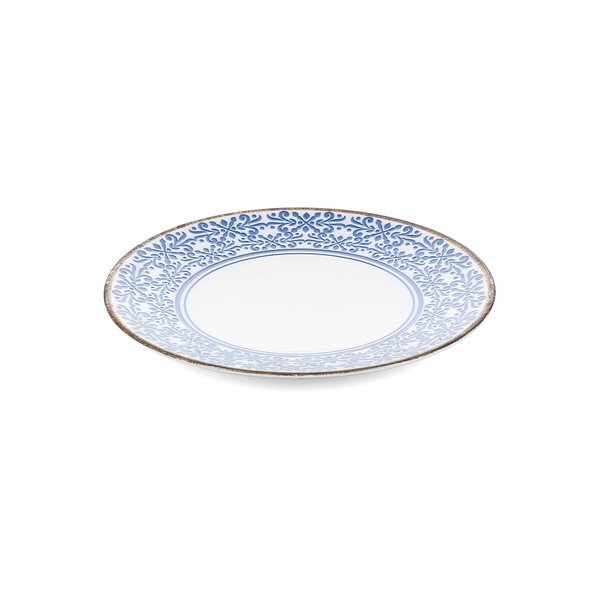 Balts/zils porcelāna šķīvis ø 27 cm Azul – BonBistro-image-4