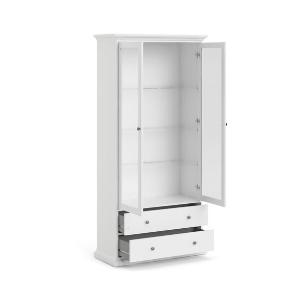 Balta vitrīna 96x201 cm Paris – Tvilum-image-4