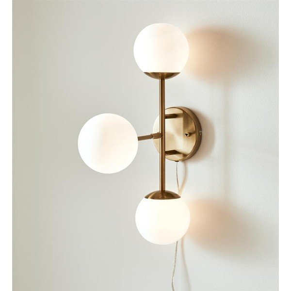 Balta sienas lampa Markslöjd Trinity, augstums 60 cm-image-1