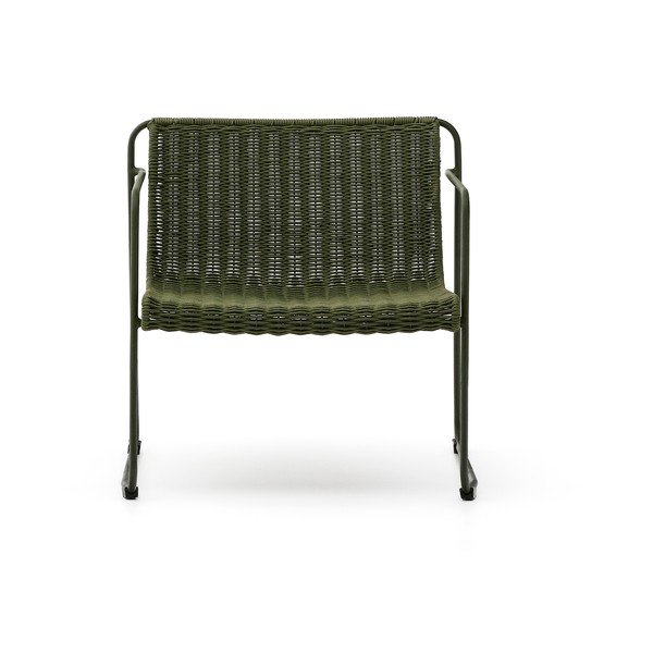 Zaļš metāla dārza atpūtas krēsls Maurina – Kave Home-image-2