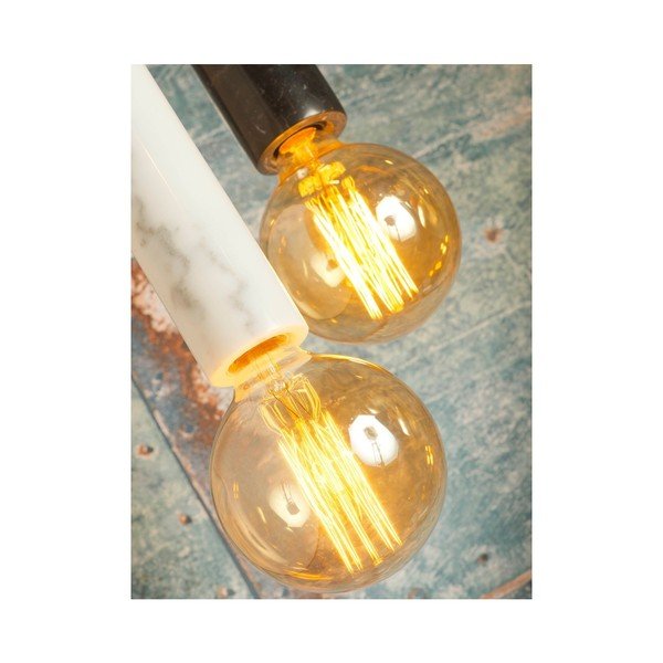 Balta piekaramā lampa ar marmora detaļām Citylights Atēnas-image-1
