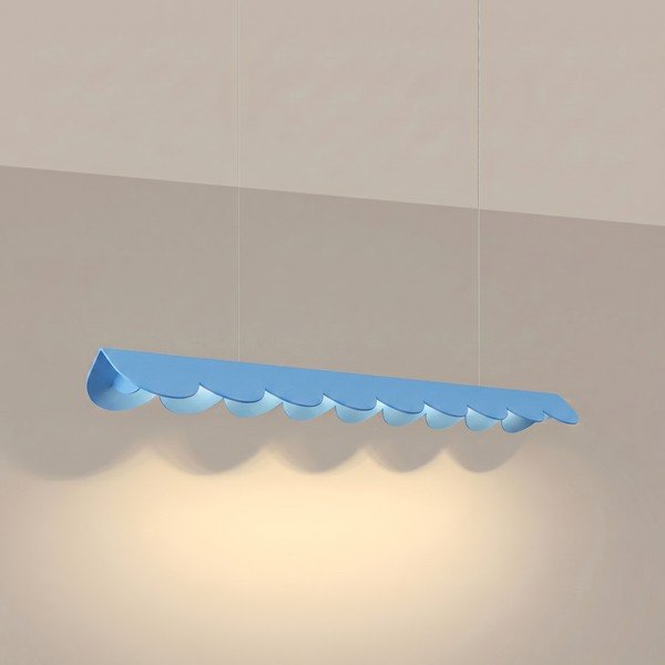 Gaiši zila alumīnija LED piekaramā lampa BISCUIT – Thoro-image-1