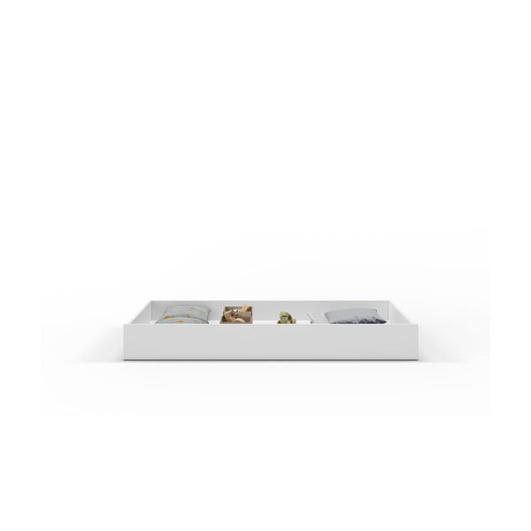 Balta atvilktne zem bērnu gultas 90x190 cm Valka – Marckeric-image-4