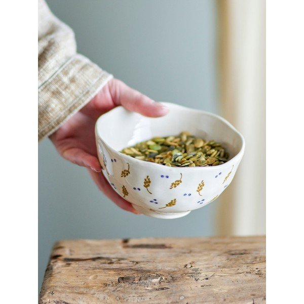 Krēmkrāsas māla bļodiņa 400 ml Pippine – Bloomingville-image-1