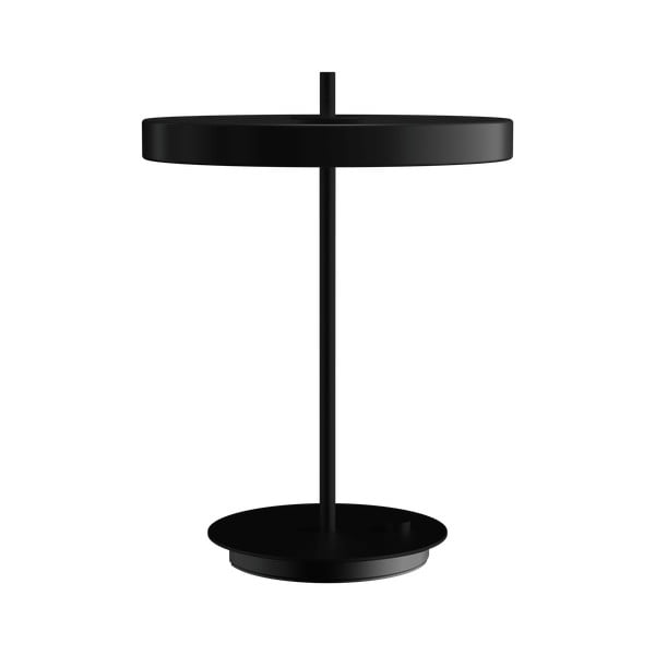 Melna metāla LED galda lampa ar regulējamu spilgtumu un metāla abažūru (augstums 41,5 cm) Asteria Table – UMAGE
