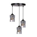 Melna piekaramā lampa ar stikla abažūru Felis – Candellux Lighting