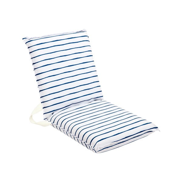 Balts un zils dārza krēsla sēdeklis Sunnylife Nouveau Bleu