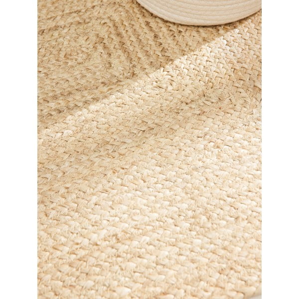 Gaiša dabīga toņa divpusējs/ar rokām darināts džutas paklājs 200x300 cm Sharmila Natural White – Hanse Home-image-3