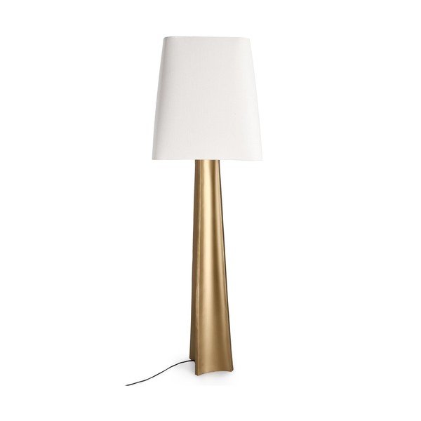 Zelta krāsas stāvlampa ar auduma abažūru (augstums 151 cm) Tripura – Bizzotto
