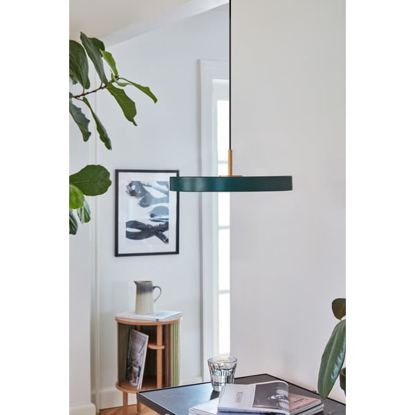 Tumši zaļa LED piekaramā lampa ar metāla abažūru ø 31 cm Asteria Mini – UMAGE-image-4