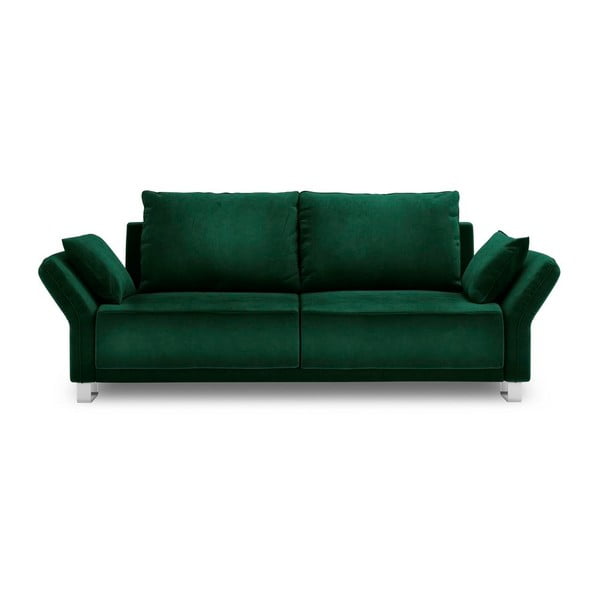 Gaiši zaļš trīsvietīgs dīvāns ar samta polsterējumu Windsor & Co Sofas Pyxis