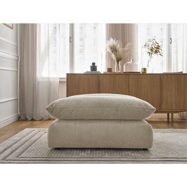 Bēšs kāju soliņš no šenila auduma Neil – Bobochic Paris-image-4