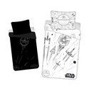 Vienguļamā kokvilnas bērnu gultas veļa ar spīdošu efektu 140x200 cm Star Wars – Jerry Fabrics