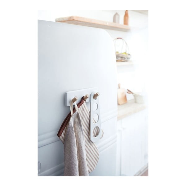 Balts sienas pakaramais virtuves darbarīkiem YAMAZAKI Trio-image-1