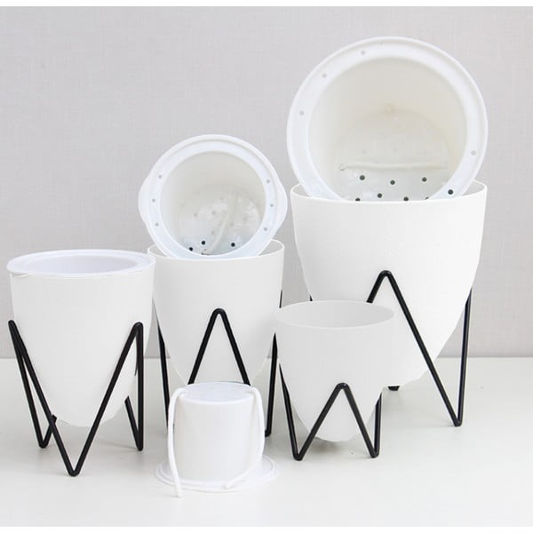 Balts pašlaistošs puķu pods Tomasucci Poppy, ø 19 cm-image-2