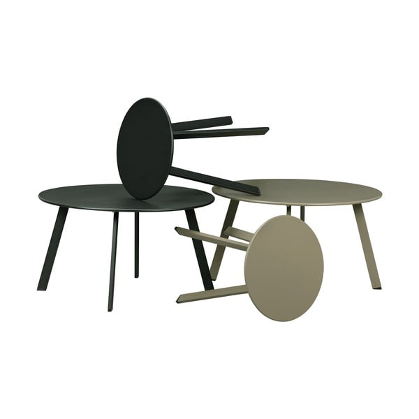 Zaļš dzelzs dārza kafijas galdiņš WOOD Fer, ø 40 cm-image-3