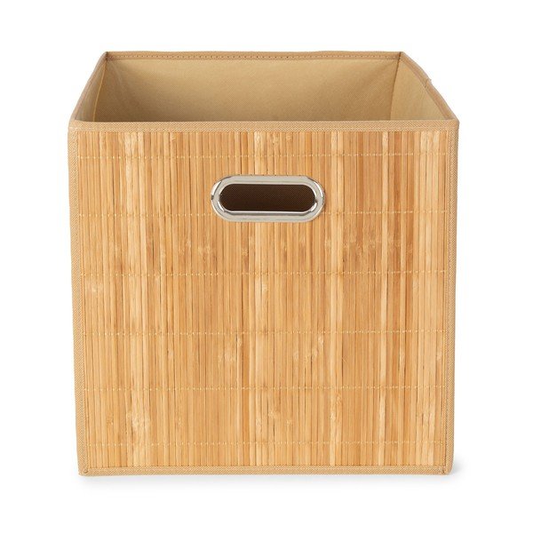 Bambusa uzglabāšanas grozs plauktam 31x31x31 cm Anji – Compactor-image-2