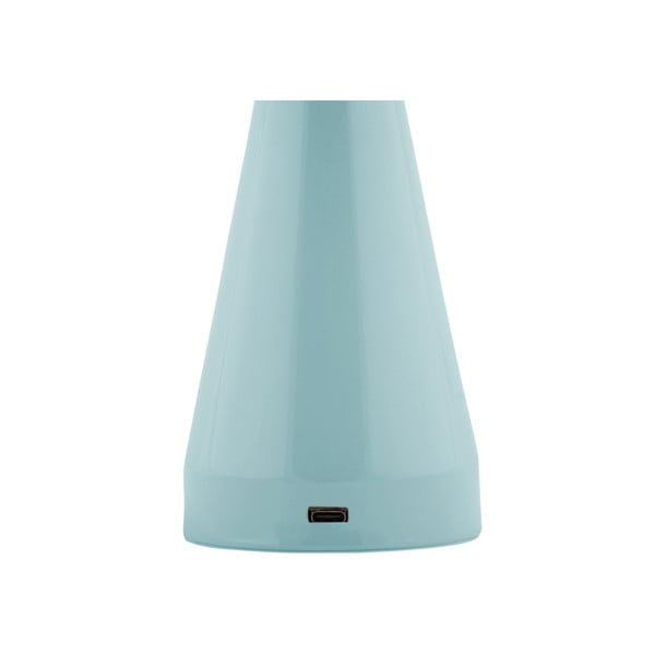 Gaiši zila LED galda lampa ar regulējamu spilgtumu ar metāla abažūru (augstums 20,5 cm) Rachel – Leitmotiv-image-2