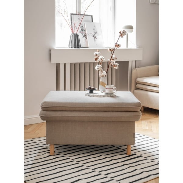 Gaiši brūns kāju soliņš Simon – Miuform-image-4