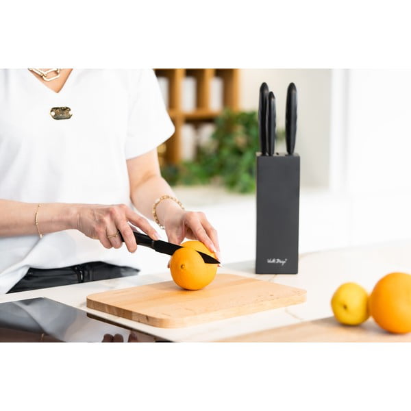 Nažu komplekts ar melnu statīvu (5 gab.) Vialli Design Caro-image-2