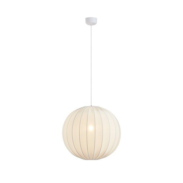 Balta tekstila piekaramā lampa ø60x60 cm Solia – Markslöjd