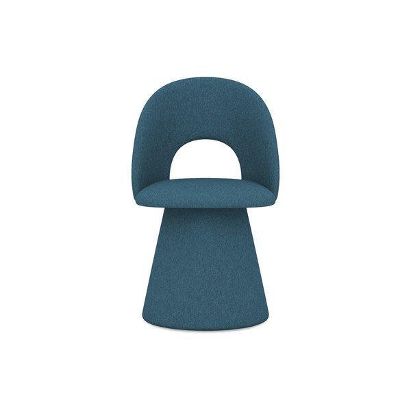 Zils polsterēts ēdamistabas krēsls Kalo – Makamii-image-1