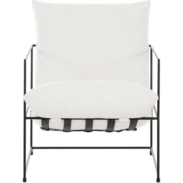 Balts krēsls ar metāla rāmi Wayne – Westwing Collection-image-3