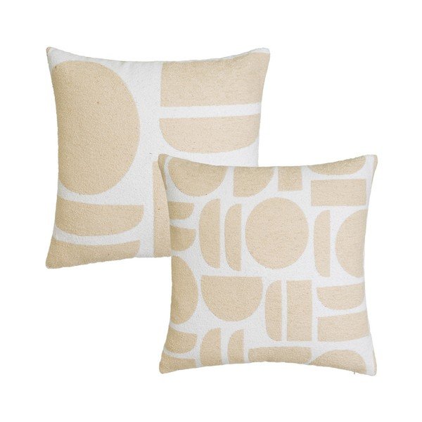 Buklē dekoratīvie spilveni (2 gab.) 45x45 cm Mid Century – Casa Selección