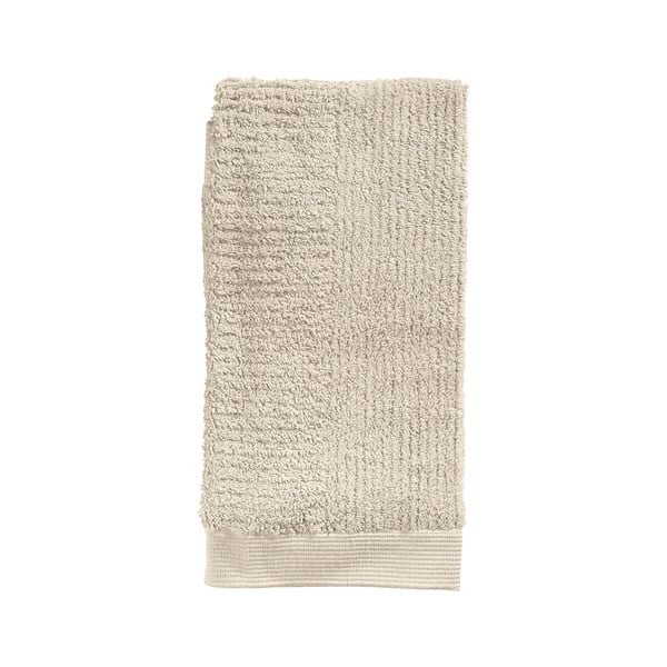 Bēšs frotē kokvilnas dvielis 50x100 cm Classic – Zone-image-1