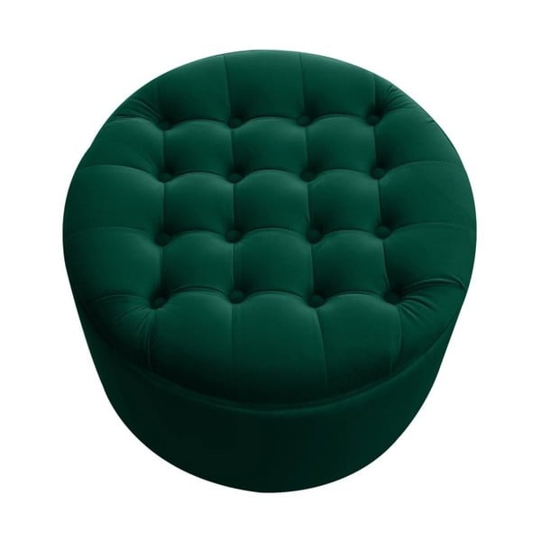 Tumši zaļš pufs ar uzglabāšanas vietu JohnsonStyle Estrid French Velvet, ⌀ 52 cm-image-3