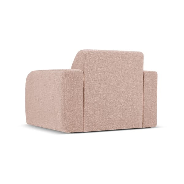 Rozā atpūtas krēsls no buklē auduma Molino – Micadoni Home-image-3