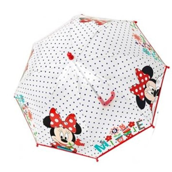 Bērnu caurspīdīgs lietussargs Minnie, ⌀ 67 cm