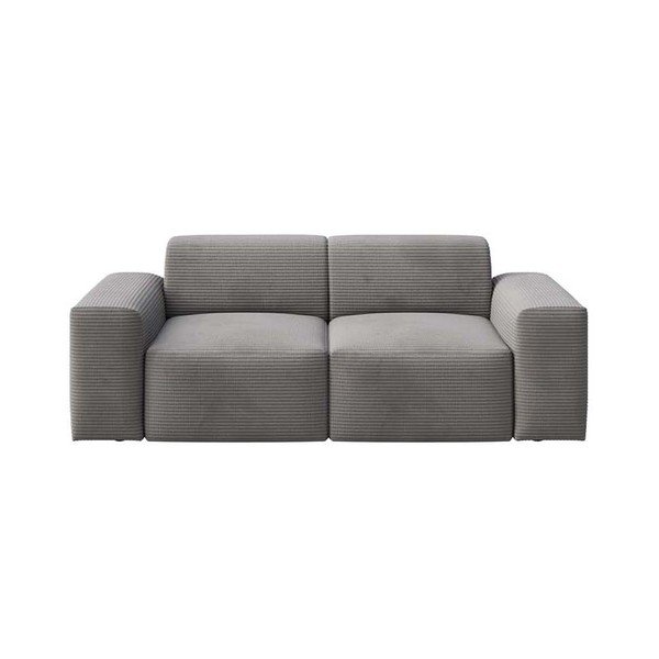 Pelēks velveta dīvāns 205 cm Villet – Rodier